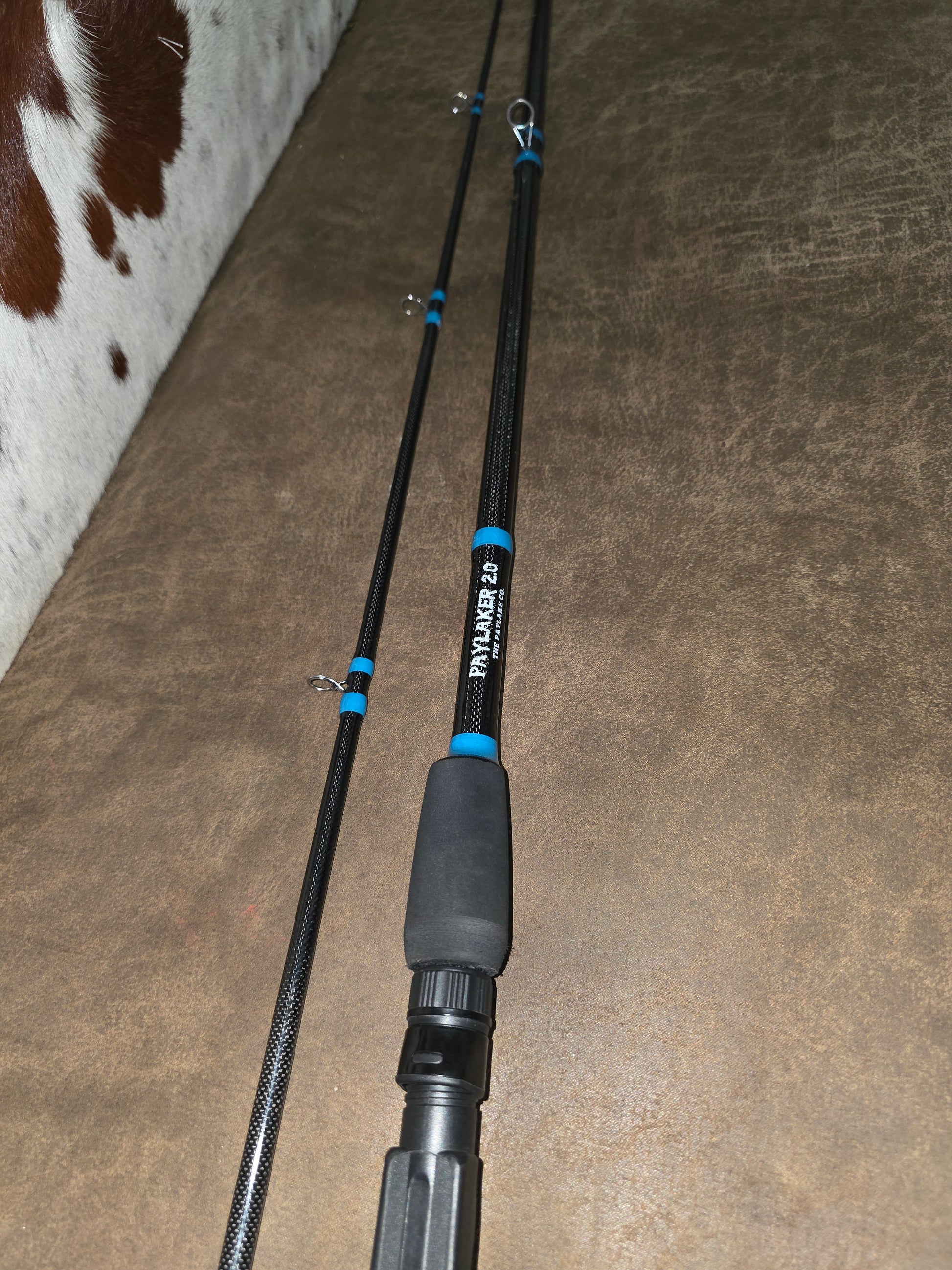10ft fishing pole Mitchel Catch Rod | in Cross Cut Butt to give the fisher the ability to use a belt when needed ATLAS 2-Section Carbon 10ft Carp